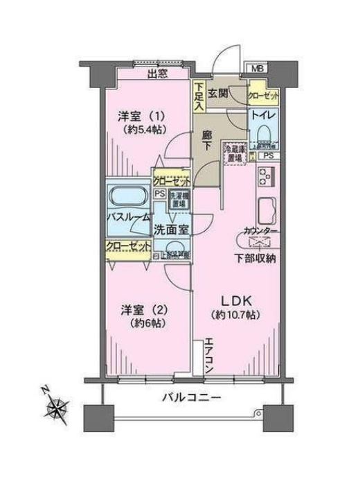 ヒルレジデンス大崎　408号室　間取り