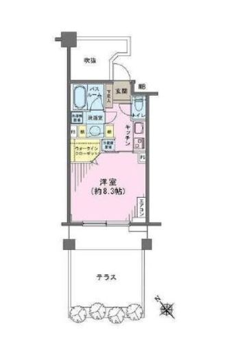 ヒルレジデンス大崎　107号室　間取り