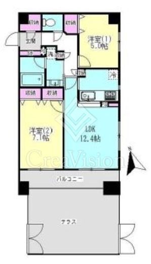 ヒルレジデンス大崎　105号室　間取り