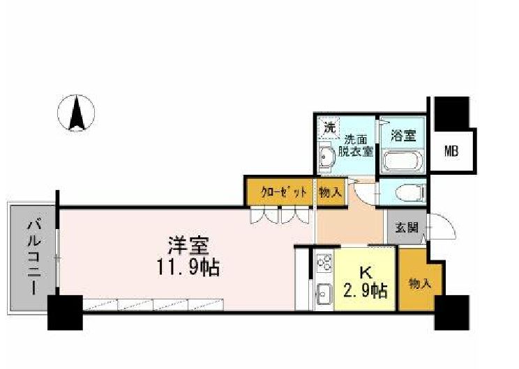 品川シーサイドビュータワー　Ⅰ213号室　間取り