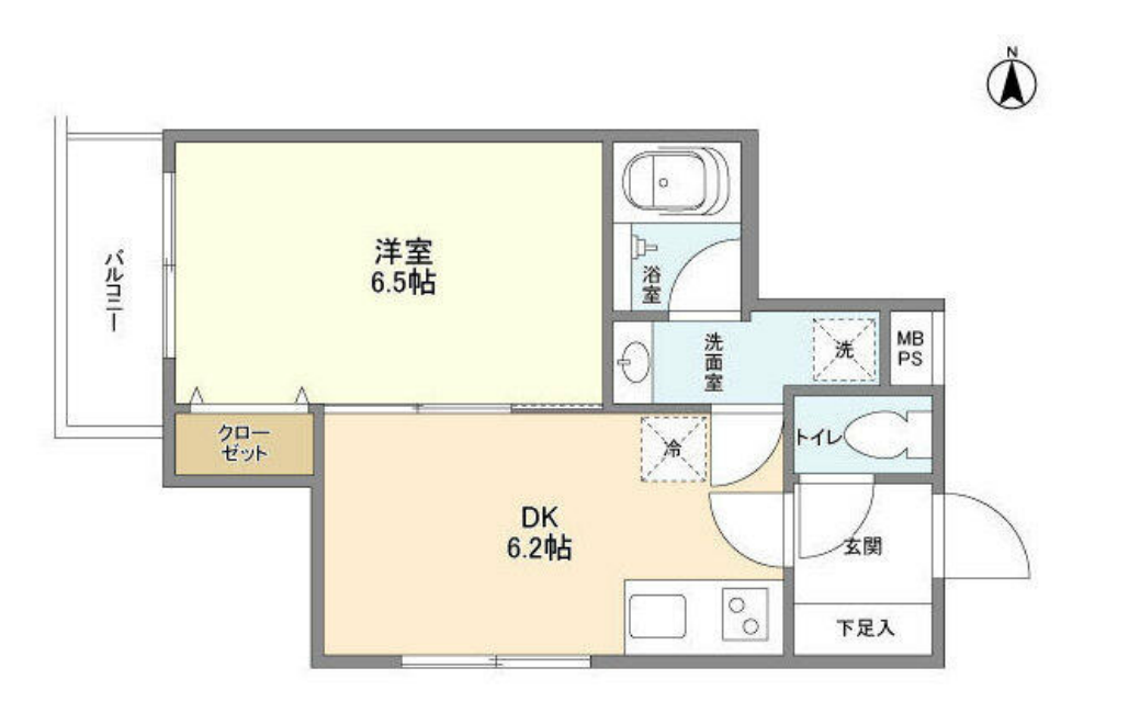 ブランドール都立大　301号室　間取り