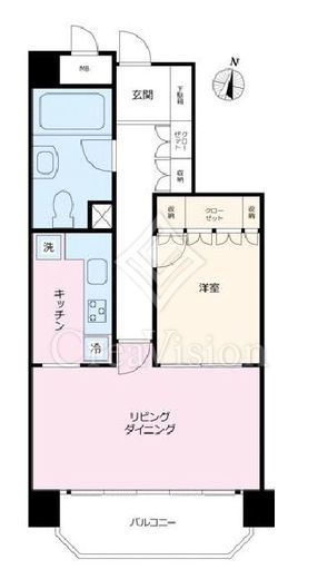 朝日目黒マンション　508号室　間取り