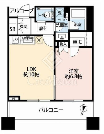 テラス渋谷美竹　912号室　間取り