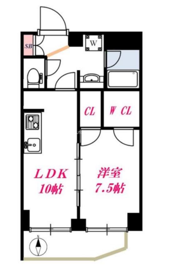 マナミリヨン　202号室　間取り