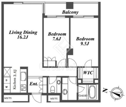 ガーデン碑文谷　209号室　間取り