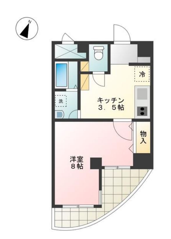 パシフィック碑文谷　301号室　間取り