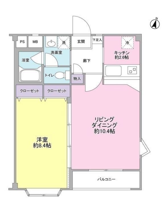 ガーデンハウス目黒　301号室　間取り
