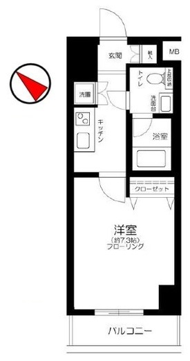 ガリシアレジデンス六本木　603号室　間取り