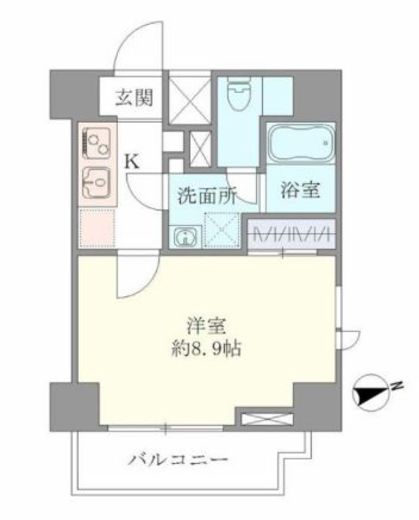 マインズ・コム白金　701号室　間取り