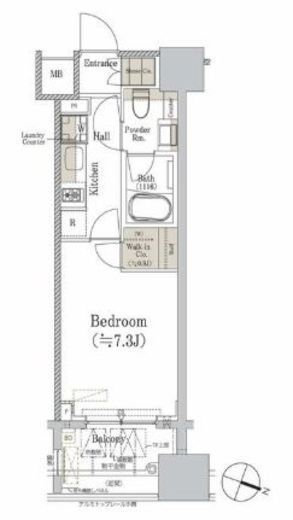 パークホームズ千代田淡路町　714号室　間取り