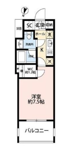 パークホームズ千代田淡路町　720号室　間取り