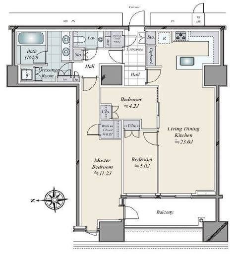 三田ガーデンヒルズ EAST HILL　404号室　間取り