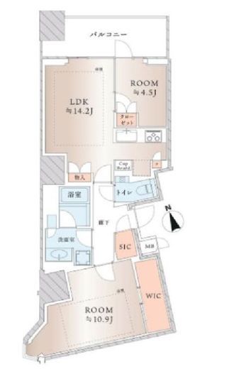 三田ガーデンヒルズ EAST HILL　114号室　間取り