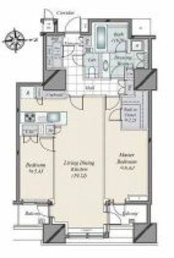 三田ガーデンヒルズ EAST HILL　5F4号室　間取り