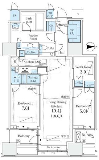 三田ガーデンヒルズ EAST HILL　812号室　間取り