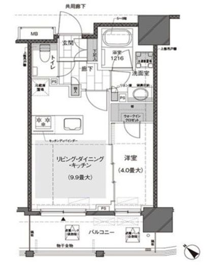 ルジェンテ武蔵小山　602号室　間取り