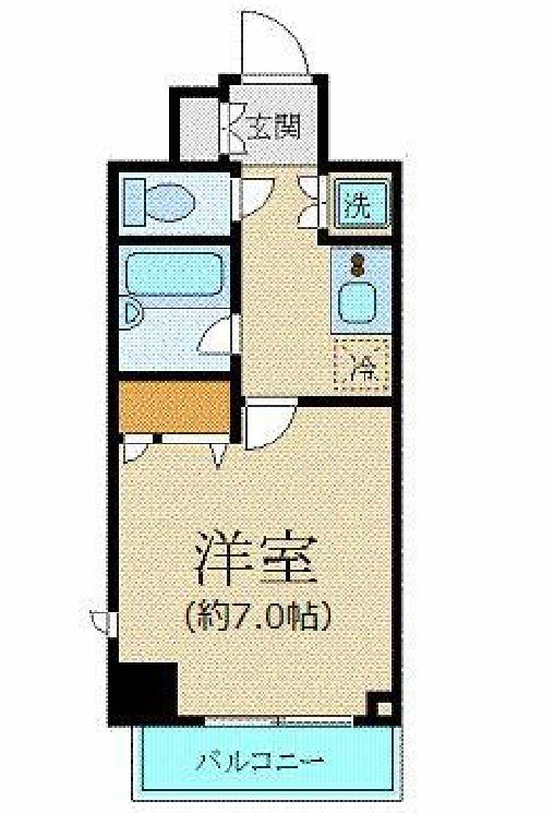 パレステュディオ四谷　502号室　間取り