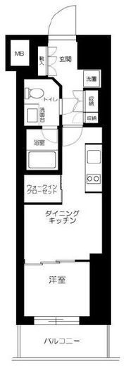 ザ・パークワンズ渋谷本町　604号室　間取り