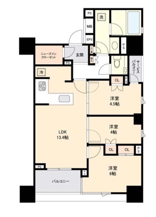 レフィール日本橋馬喰町　1103号室　間取り
