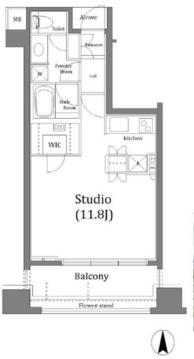 クオリア目黒大橋イースト　502号室　間取り