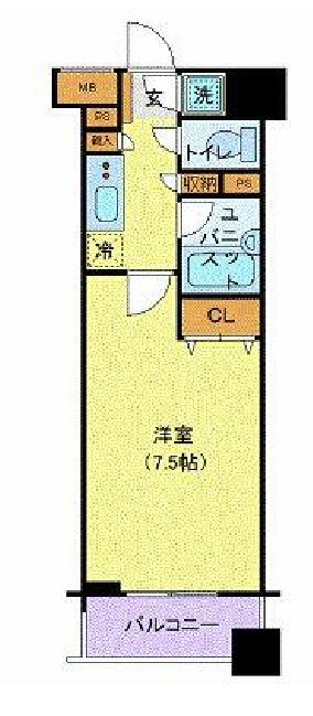 パレステュディオ九段北の丸　205号室　間取り