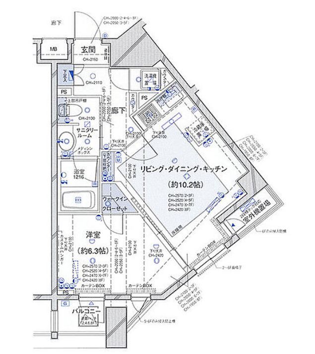 パレステュディオ九段北の丸　401号室　間取り