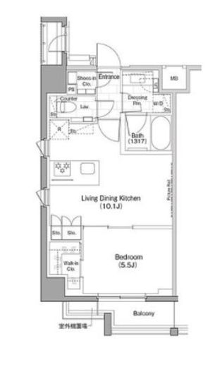 ザ・パークハビオ早稲田　301号室　間取り