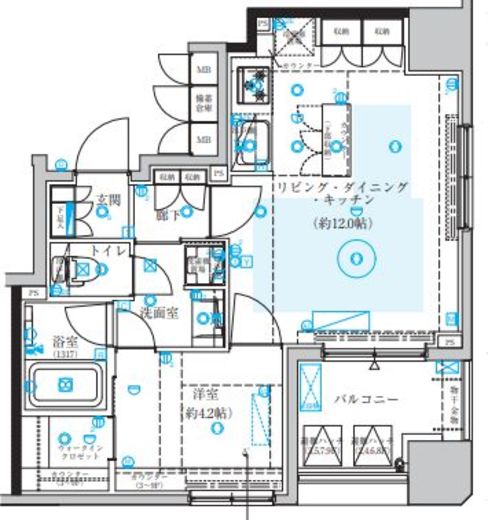 クレイシア日本橋水天宮前　502号室　間取り