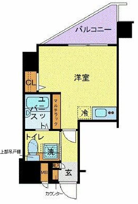 トーシンフェニックス初台弐番館　807号室　間取り