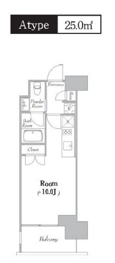 カナルフロント芝浦　1002号室　間取り