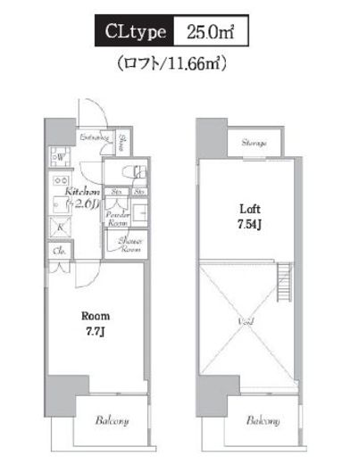 カナルフロント芝浦　1102号室　間取り