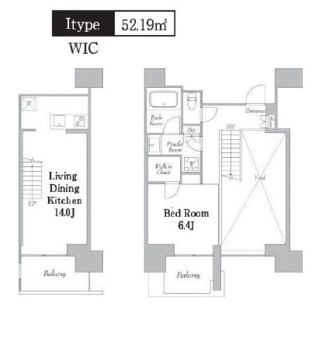 カナルフロント芝浦　302号室　間取り