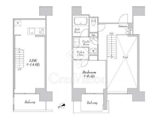 カナルフロント芝浦　302号室　間取り