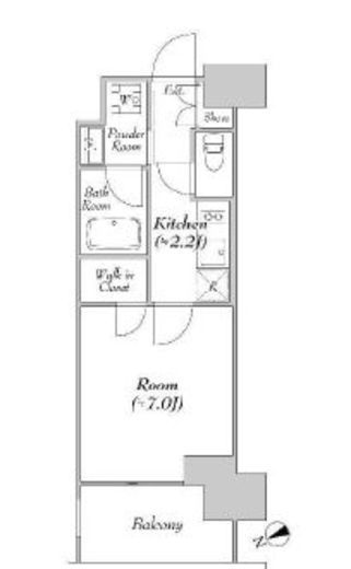 カナルフロント芝浦　906号室　間取り