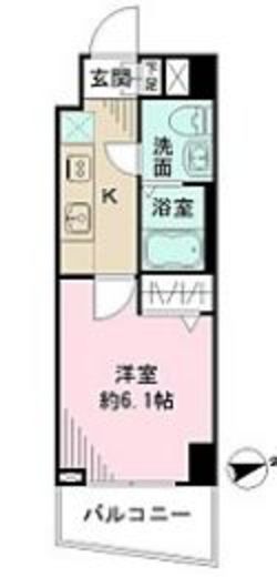 ステージグランデ高輪　1102号室　間取り