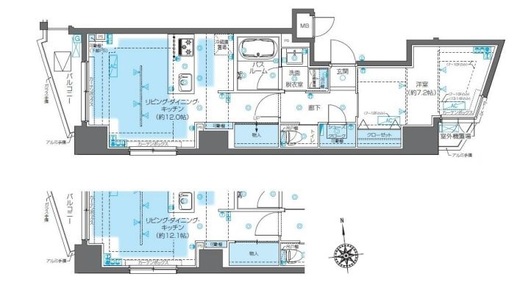 ZOOM渋谷笹塚　902号室　間取り