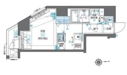 ZOOM新宿下落合　1101号室　間取り