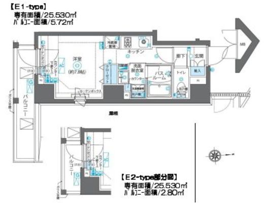 ZOOM新宿下落合　602号室　間取り
