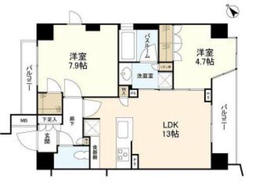 オープンレジデンシア代官山ザ・ハウス　501号室　間取り