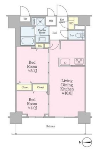 クロスレジデンス飯田橋　1102号室　間取り