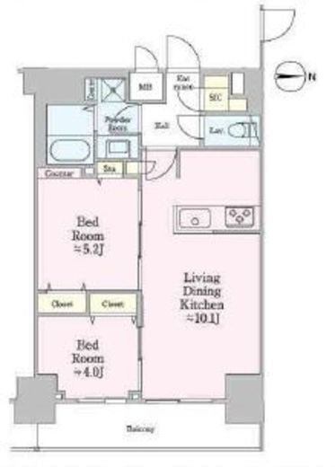 クロスレジデンス飯田橋　1105号室　間取り