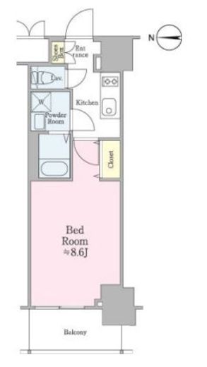 クロスレジデンス飯田橋　203号室　間取り