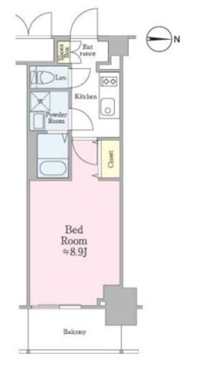 クロスレジデンス飯田橋　811号室　間取り