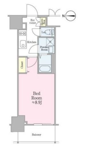 クロスレジデンス飯田橋　906号室　間取り