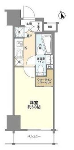 プレミアムキューブ品川戸越DEUX　603号室　間取り