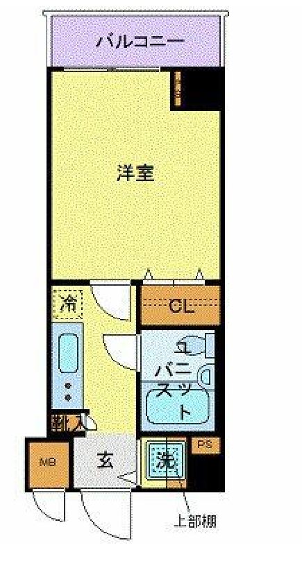 アヴァンティーク東銀座　705号室　間取り