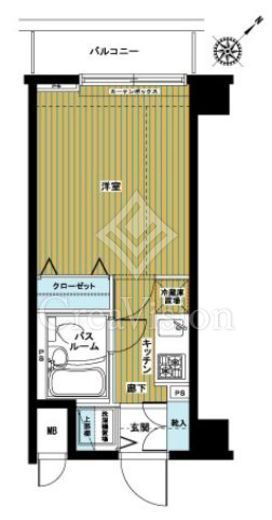 ZOOM東銀座　607号室　間取り
