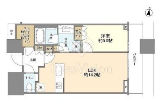 カーサスプレンディッド一番町　1916号室　間取り
