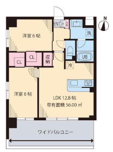 ユンパーク木場　301号室　間取り