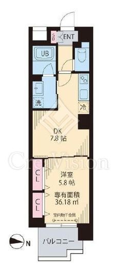 ユンパーク木場　702号室　間取り